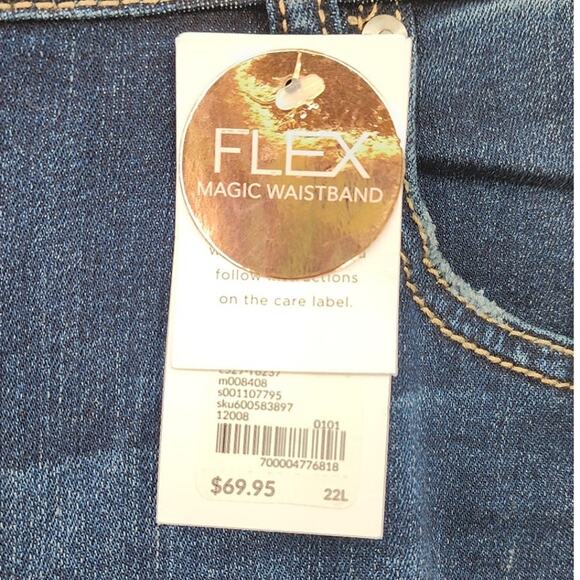 New NWT Lane Bryant Super‎ Stretch Signature Fit Skinny Mid Rise Size 22 Long - Picture 8 of 9